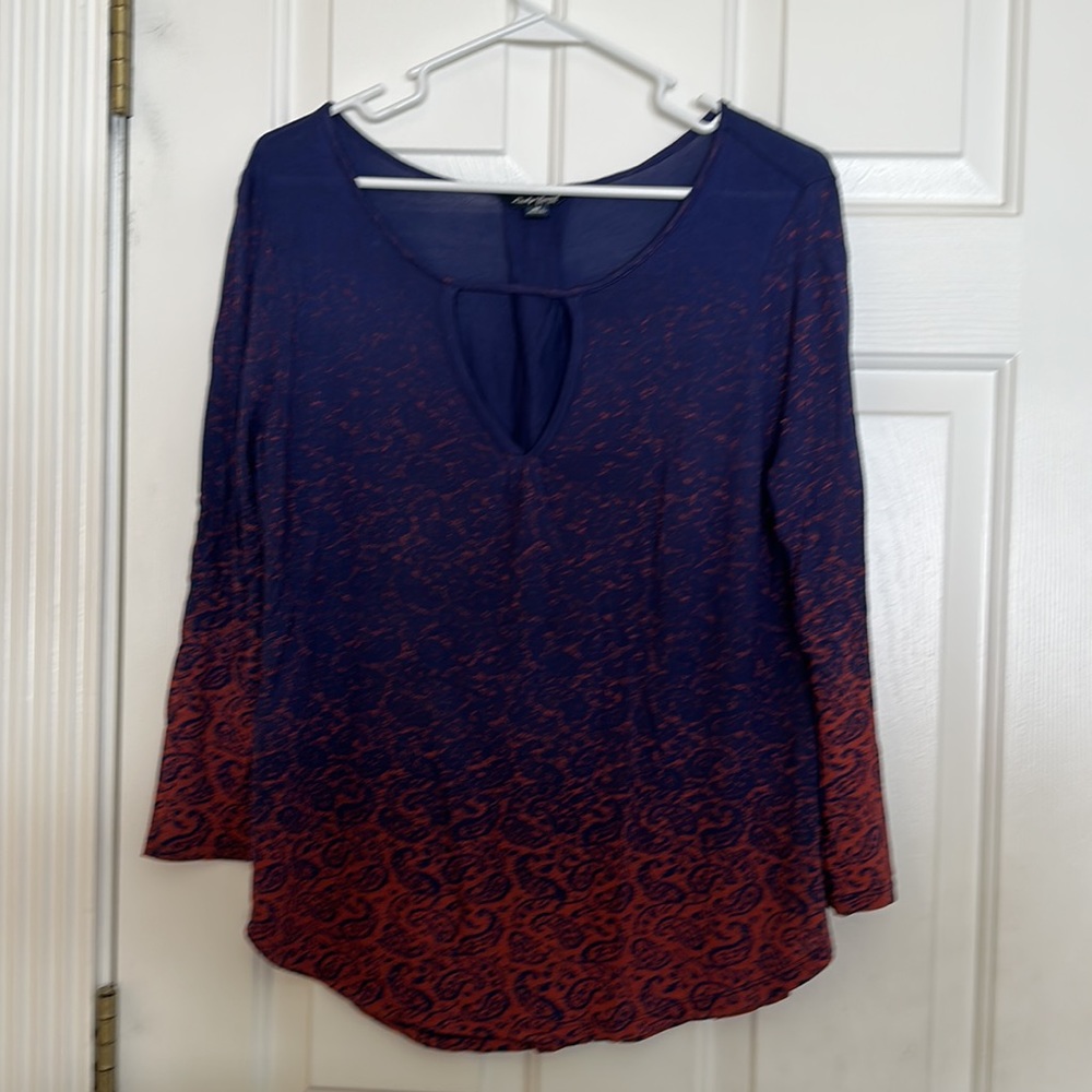 Set of two womens size medium, Lucky Brand, long sleeve shirt & BP short sleeve